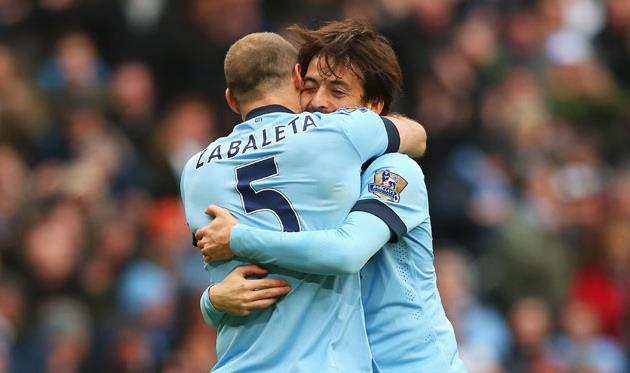 Пабло Сабалета и Давид Силва, - Getty Images