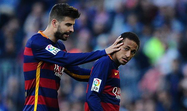 Жерар Пике и Неймар, getty images