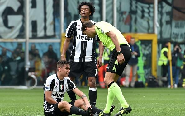 Дибала был заменен из-за дискомфорта, Getty Images