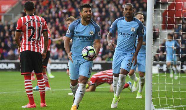 Манчестер Сити разгромил Саутгемптон, Getty Images