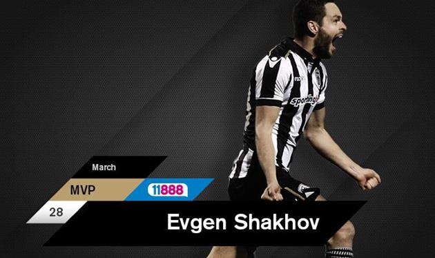 Евгений Шахов, официальный сайт ПАОКа