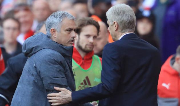 Жозе Моуриньо и Арсен Венгер после матча, Getty Images