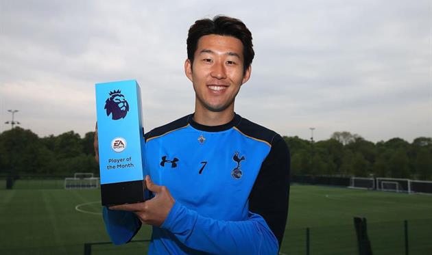 Сон Хын Мин - лучший игрок апреля в АПЛ, Getty Images