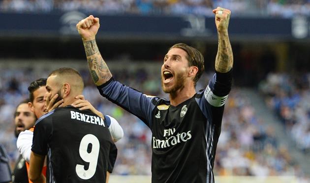 Серхио Рамос радуется победе Реала в чемпионате, Фото Getty Images