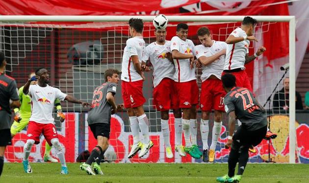 Гол Алабы в ворота Лейпцига, Getty Images