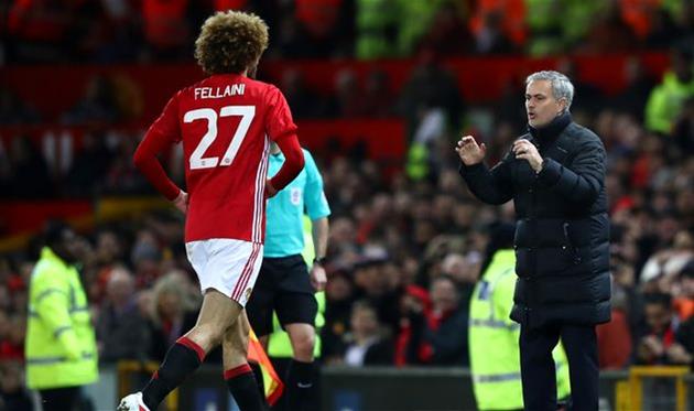 Маруан Феллаини и Жозе Моуриньо, getty images