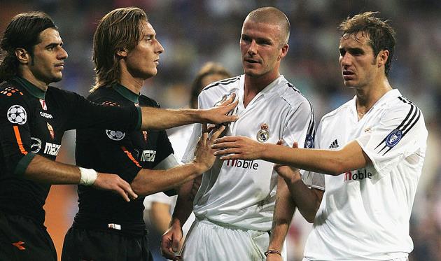 Франческо Тотти против Дэвида Бекхэма, Getty Images