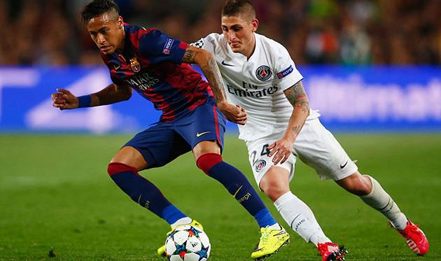 Неймар и Марко Верратти, getty images