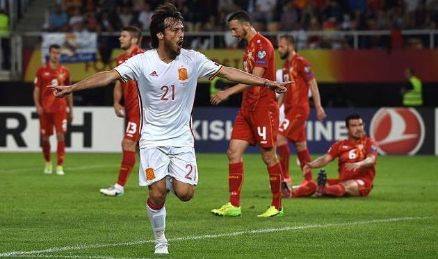 Давид Силва - автор первого забитого гола, twitter.com/fifaworldcup_ru