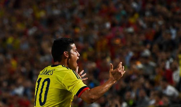 Хамес открыл счет в матче, Getty Images