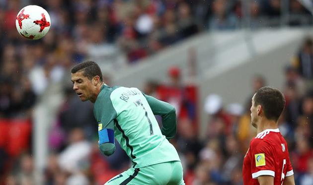 Криштиану Роналду забивает России, getty images