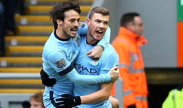 Давид Силва и Эдин Джеко, Getty Images