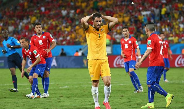 В последней очной встрече со сборной Чили Австралия уступила - 1:3, Getty Images