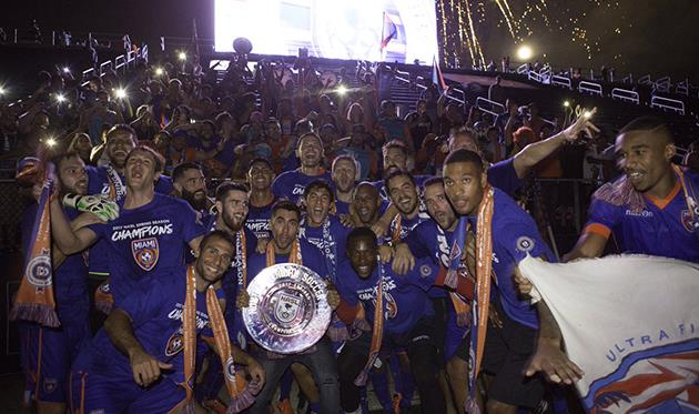 Майами празднует победу, Getty Images