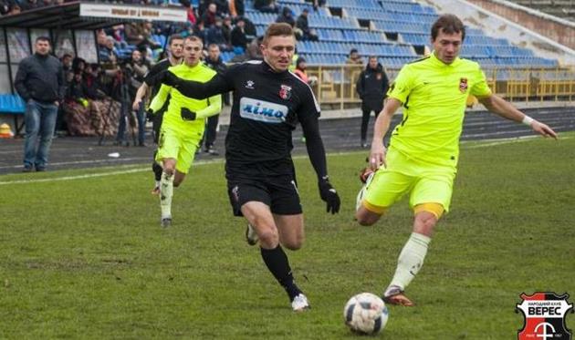 Михаил Сергийчук (в центре), фото фк Верес