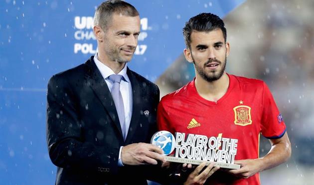 Дани Себальос - лцчший игрок молодежного Евро-2017, Getty Images