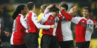 Молса поздравляют с успехом, feyenoord.com