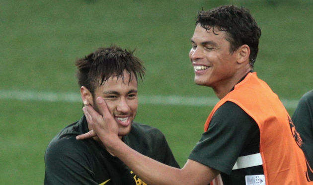 Неймар и Тиаго Силва, Getty Images