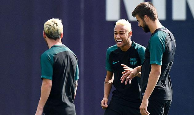 Лионель Месси, Неймар и Жерар Пике, getty images