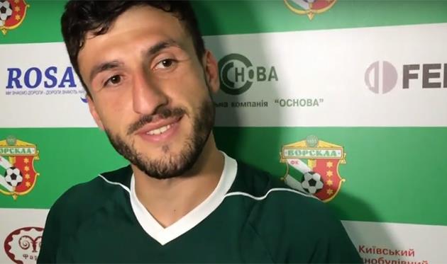 Гегам Кадимян, скриншот из канала фк ворскла