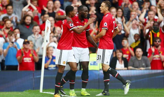 Маркус Рашфорд, Ромелу Лукаку и Неманья Матич, getty images