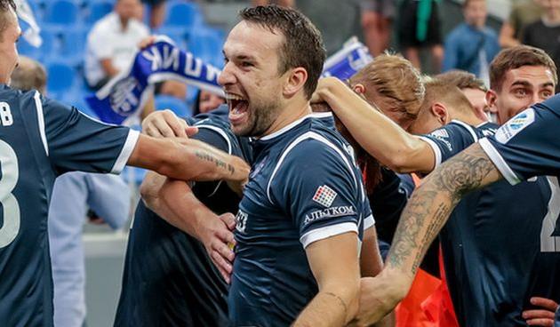 радость игроков олимпика, фк олимпик