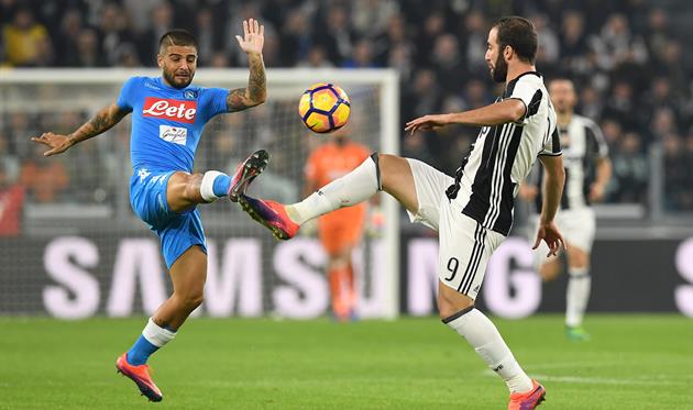 Лоренцо Инсинье против Гонсало Игуаина, gettyimages