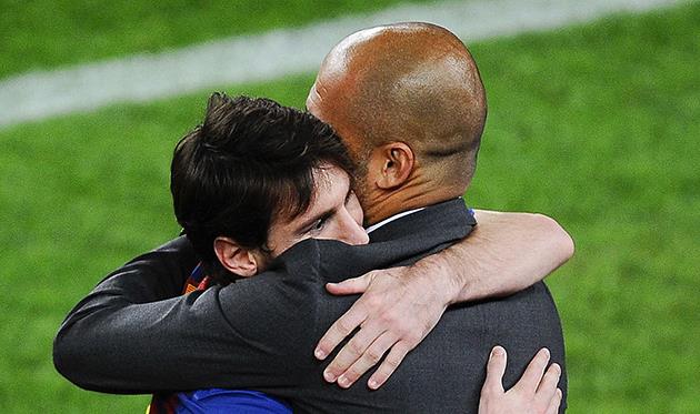 ХОсеп Гвардиола и Лионель Месси, getty images