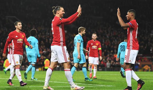 Златан Ибрагимович и Маркус Рашфорд, Getty Images