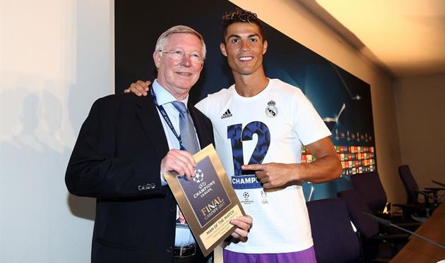 Сэр Алекс Фергюсон и Криштиану Роналду, getty images