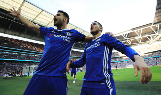 Диего Коста и Эден Азар, Getty Images