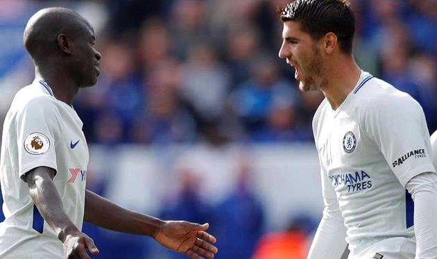 Нголо Канте и Альваро Мората, premierleague.com