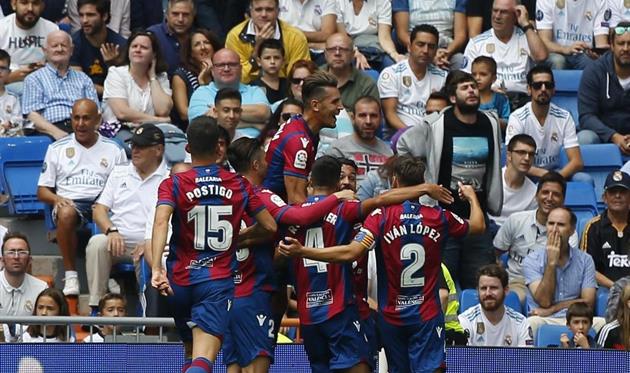 Леванте празднует гол, getty images