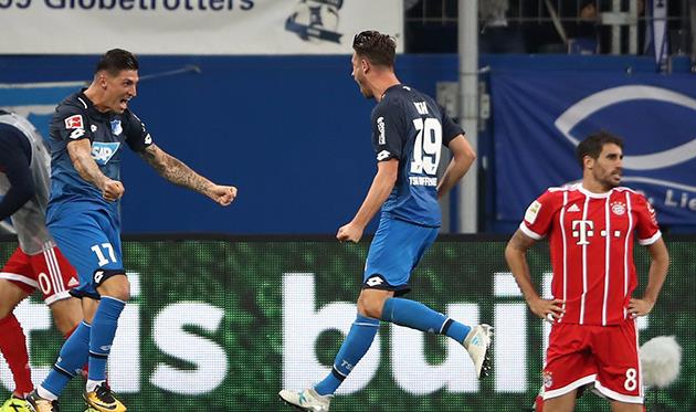 хоффенхайм празднует гол, twitter.com/achtzehn99