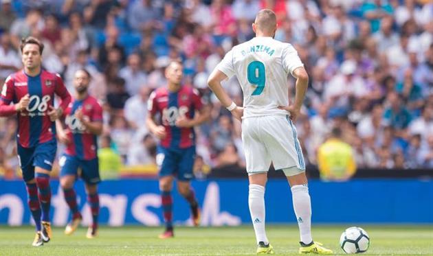 Бензема в матче с Леванте, getty images