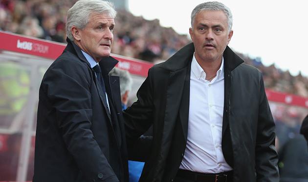 Марк Хьюз и Жозе Моуриньо, getty images