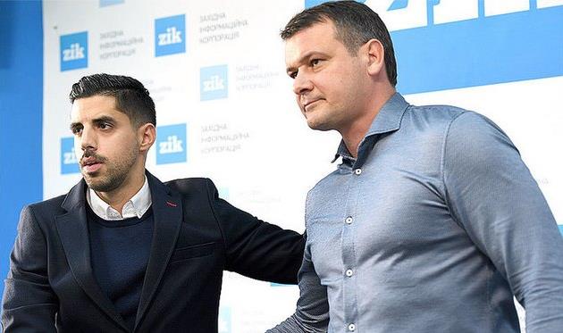 Дарио Друди представляет нового главного тренера Карпат Сергея Зайцева, фото ua-football.com