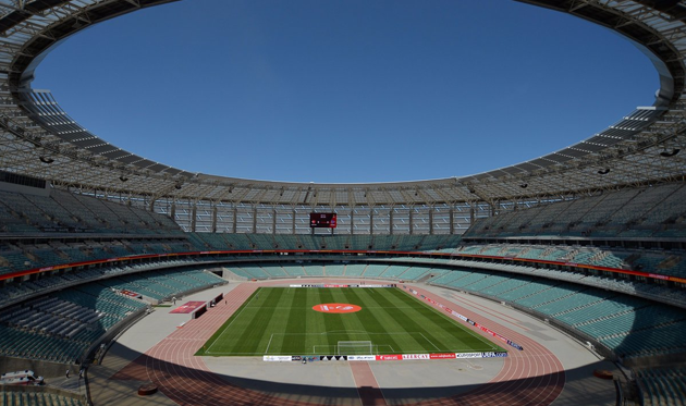 Олимпийский стадион в Баку, twitter.com/UEFA