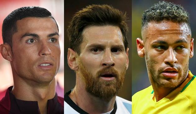 Криштиану Роналду, Лионель Месси и Неймар, официальный сайт ФИФА