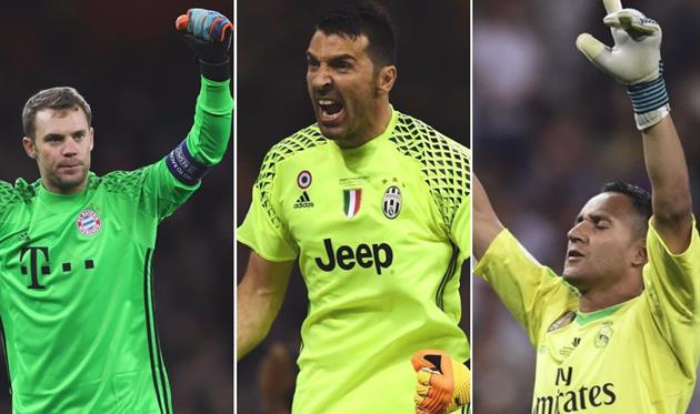 Буффон, Нойер и Навас претендуют на звание вратаря 2017 года по версии ФИФА
