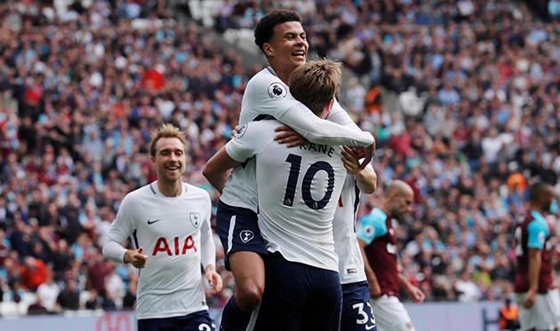 Празднование Тоттенхэма, premierleague.com