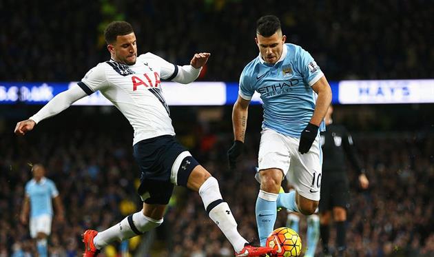 Уокер и Агуэро, getty images