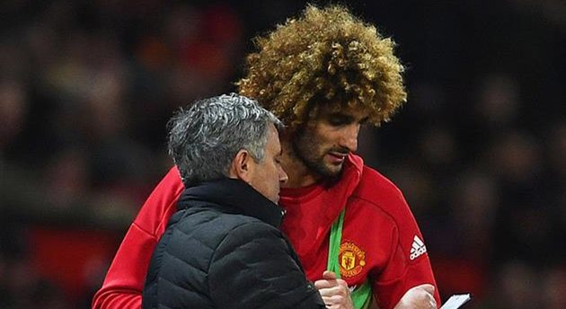 Маруан Феллаини и Жозе Моуриньо