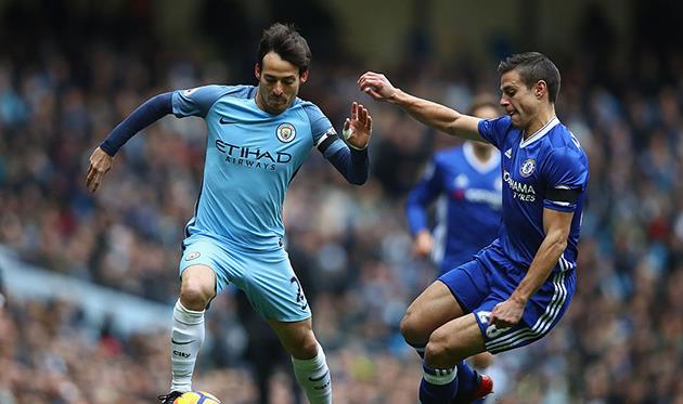 Давид Силва против Сезара Аспиликуэты, Getty Images