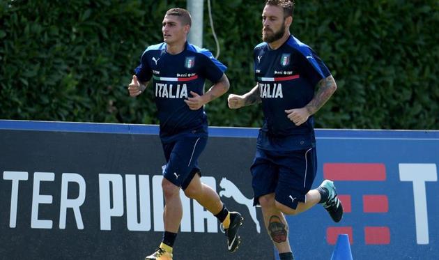 Даниэле Де Росси (справа) и Марко Верратти сборной не помогут, Getty Images