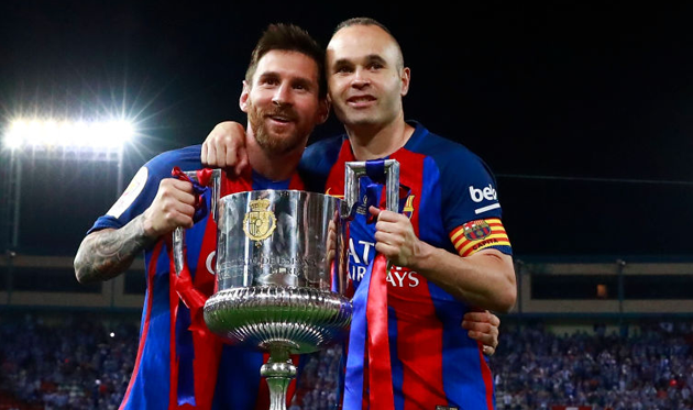 Лионель Месси и Андрес Иньеста, Getty Images