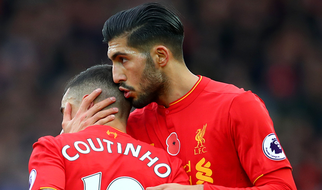 Филиппе Коутиньо и Эмре Джан, Getty Images