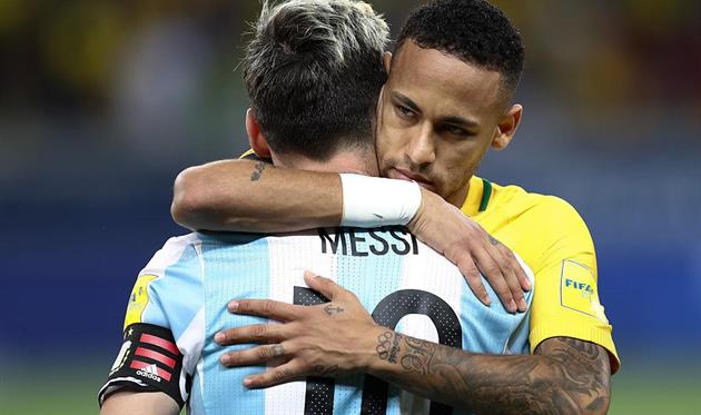 Месси и Неймар, getty images