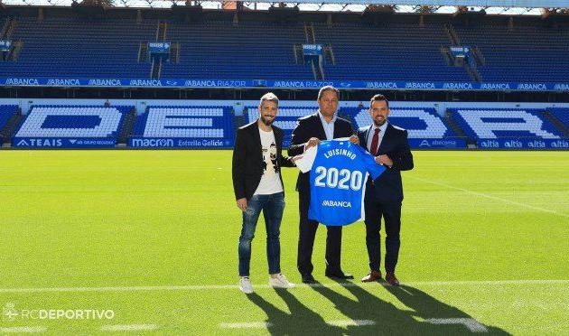 Луизиньо (слева), твиттер депортиво