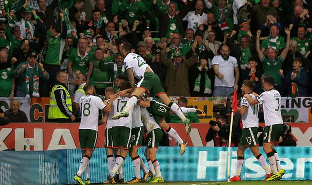 радость игроков сборной ирландии, getty images